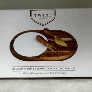 Twine Living Co. Gourmet Cheese Board NWT